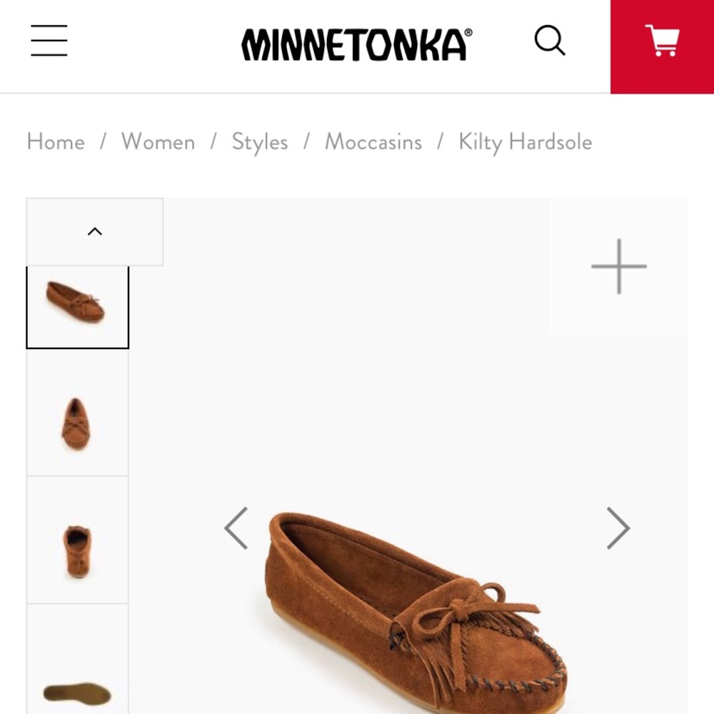 Minnetonka Kilty Hard Sole Moccasins